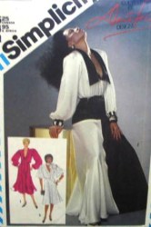 6203 DEEP V DIANA ROSS FLARE BIAS KNEE-FLOOR DRESS PATTERN 10